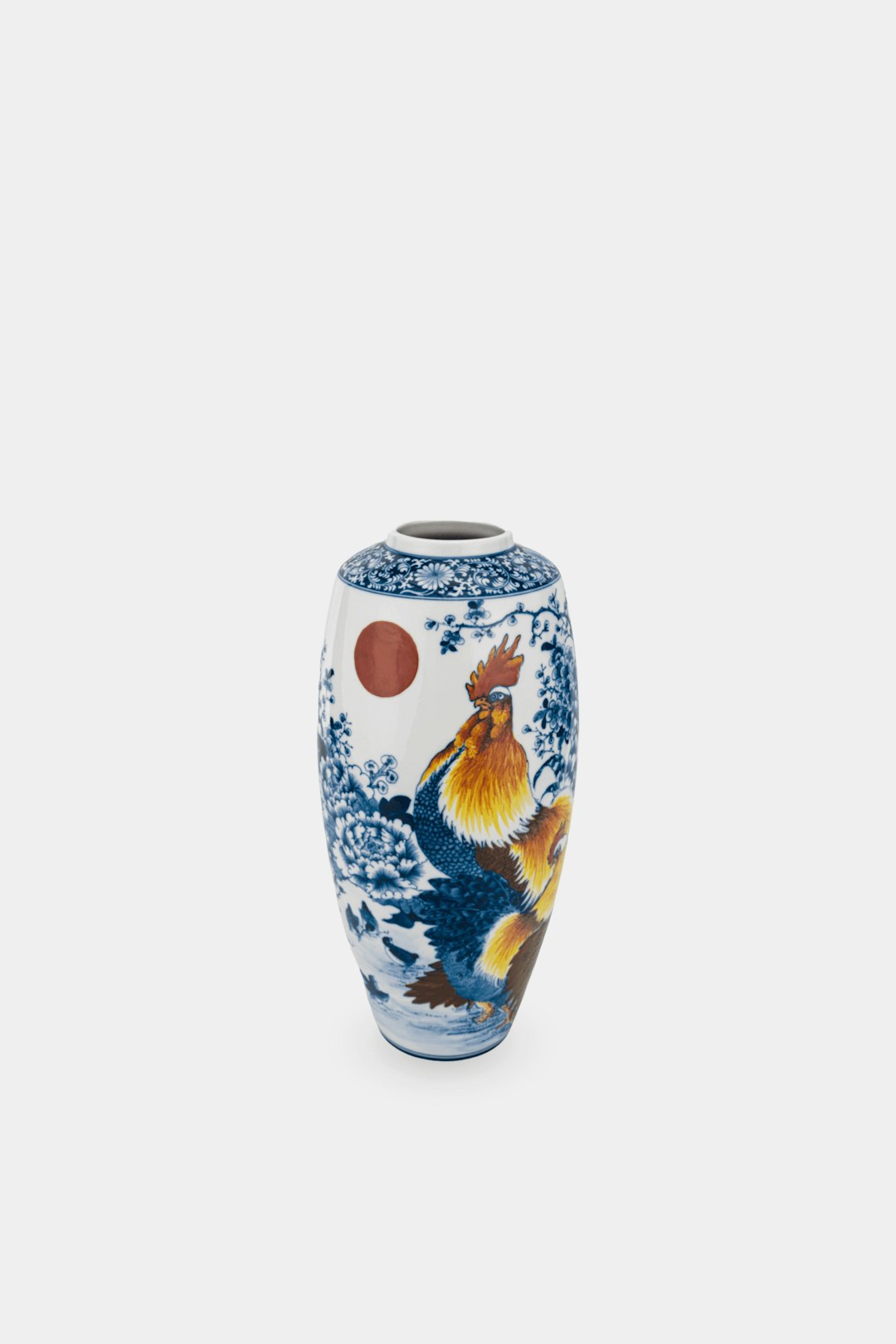 Handcrafted blue and white Vietnamese ceramic vase