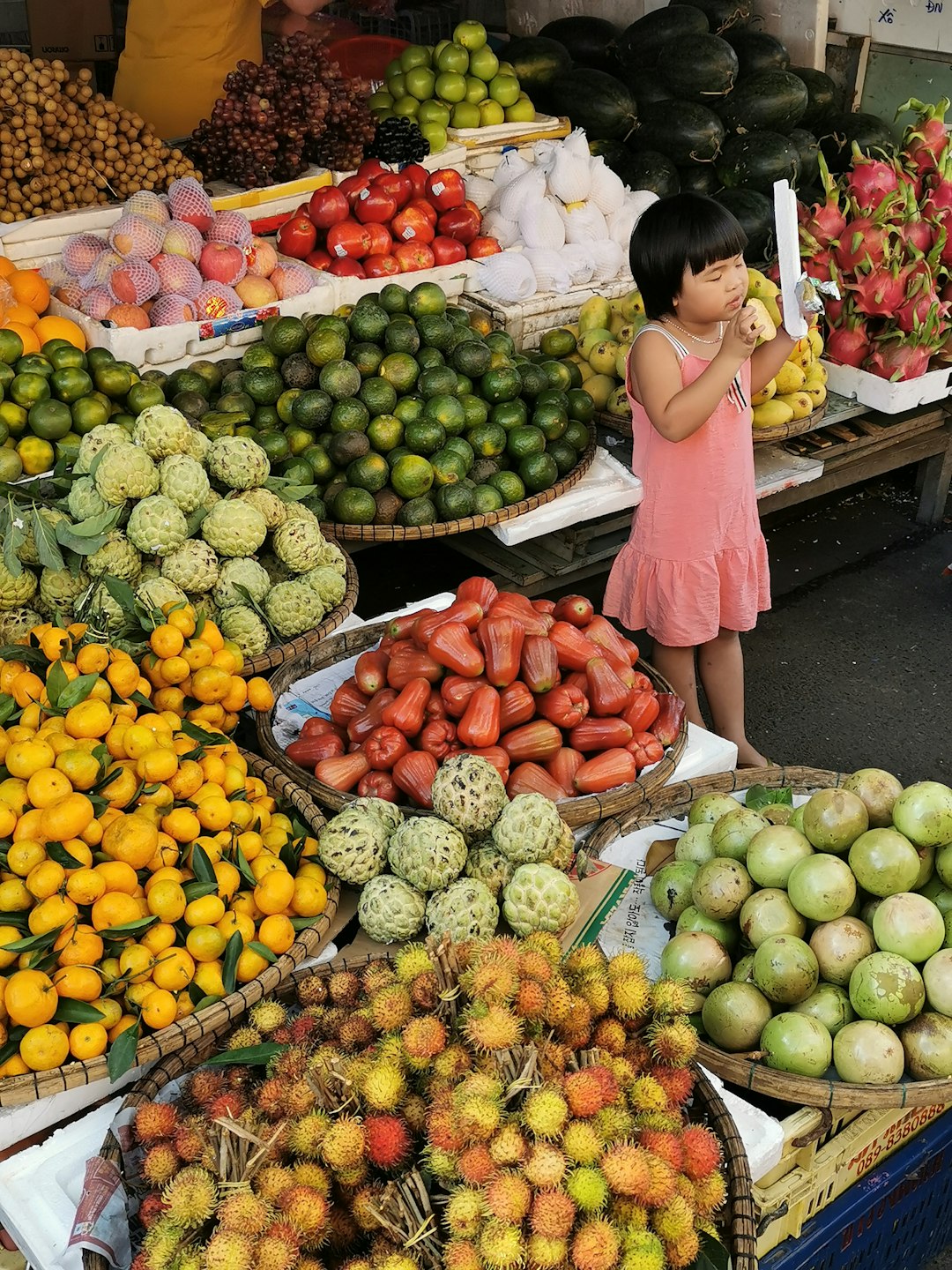 Fresh fruit at a local Hanoi market